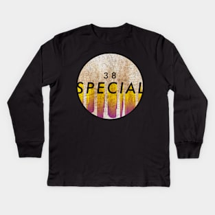 38 Special - VINTAGE YELLOW CIRCLE Kids Long Sleeve T-Shirt